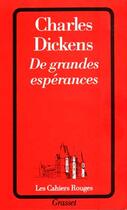 Couverture du livre « De grandes espérances » de Charles Dickens aux éditions Grasset