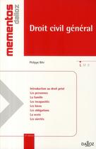 Couverture du livre « Droit Civil General - 17e Edition » de Philippe Bihr aux éditions Dalloz