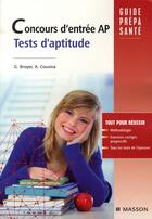 Couverture du livre « Tests d'aptitude ; concours d'entrée AP » de Broyer-G+Cousina-A aux éditions Elsevier-masson