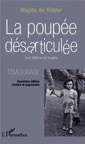 Couverture du livre « La poupée désarticulée ; de la bohème à la Touraine » de Magda De Ridder aux éditions L'harmattan