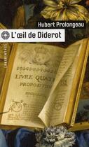 Couverture du livre « L'oeil de Diderot » de Hubert Prolongeau aux éditions Editions Du Masque