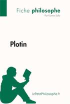 Couverture du livre « Plotin » de Karine Safa aux éditions Lepetitphilosophe.fr