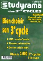 Couverture du livre « Bien choisir son 3e cycle (édition 2004) » de  aux éditions Studyrama