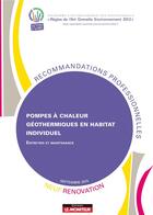 Couverture du livre « Pompes a chaleur geothermiques en habitat individuel - neuf et renovation - entretien et maintenance » de  aux éditions Le Moniteur