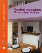 Couverture du livre « Petits espaces, grandes idées » de Marie Dubois-Petroff aux éditions Massin