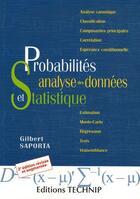 Couverture du livre « Probabilites. analyse des donnees et statistiques » de Saporta aux éditions Technip