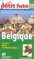 Couverture du livre « BELGIQUE (2006-2007) (édition 2006/2007) » de Collectif Petit Fute aux éditions Le Petit Fute