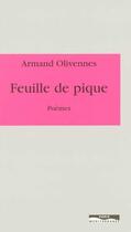 Couverture du livre « Feuille de pique » de Armand Olivennes aux éditions Paris-mediterranee