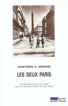 Couverture du livre « Les deux paris » de Bernard J-P. aux éditions Champ Vallon