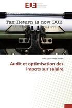 Couverture du livre « Audit et optimisation des impots sur salaire » de Fimbe Bombe J K. aux éditions Editions Universitaires Europeennes