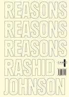Couverture du livre « Reasons » de Johnson Rashid aux éditions Gamec