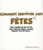 Couverture du livre « Comment survivre aux fêtes » de Nicolas Kanjounzeff aux éditions Hachette Pratique