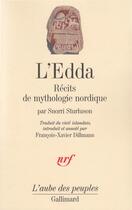 Couverture du livre « L'Edda ; récits de mythologie nordique » de Sturluson Snorri aux éditions Gallimard