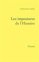 Couverture du livre « Les impostures de l'histoire » de Emmanuel Berl aux éditions Grasset Et Fasquelle