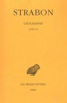 Couverture du livre « Géographie Tome 3 ; livre 7 » de Strabon aux éditions Belles Lettres