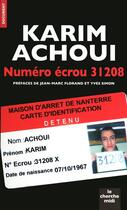 Couverture du livre « Numéro écrou 31208 » de Karim Achoui aux éditions Cherche Midi