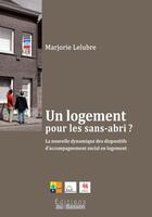 Couverture du livre « Un logement pour les sans-abri ? » de Marjorie Lelubre aux éditions Éditions Du Basson