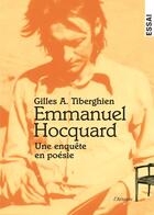 Couverture du livre « Emmanuel Hocquard » de Gilles A. Tiberghien aux éditions De L'attente