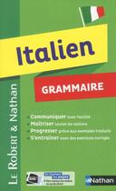 Couverture du livre « Dictionnaire grammaire italien » de Marina Ferdeghini et Paola Niggi aux éditions Nathan
