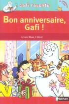 Couverture du livre « Bon anniversaire Gafi ! niveau 1, je commence à lire » de Arturo Blum et Merel aux éditions Nathan