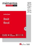 Couverture du livre « Droit fiscal (édition 2019/2020) » de Aurelien Baudu aux éditions Gualino