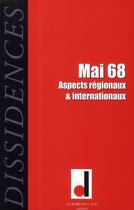 Couverture du livre « Mai 68 ; aspects régionaux et internationaux » de  aux éditions Bord De L'eau