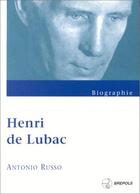 Couverture du livre « Henri de lubac » de Russo A aux éditions Brepols