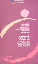 Couverture du livre « Obesite - accompagner pour soigner. » de Baclet/Cornet/Gross aux éditions Doin