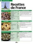 Couverture du livre « Recettes de France » de  aux éditions Aedis