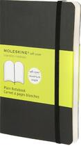 Couverture du livre « Carnet blanc - format de poche - couverture souple noire » de Moleskine aux éditions Moleskine