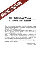 Couverture du livre « La double mort de Linda » de Patricia Macdonald aux éditions Albin Michel