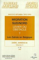 Couverture du livre « Migration sud/nord - vol13 » de Bitumba Tipo-Tipo M. aux éditions Editions L'harmattan