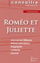 Couverture du livre « Roméo et Juliette, de Shakespeare » de  aux éditions Editions Du Cenacle