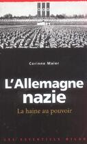 Couverture du livre « Allemagne nazie (l') » de Corinne Maier aux éditions Milan