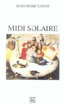 Couverture du livre « Midi solaire » de Jean-Marc Lovay aux éditions Zoe