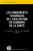 Couverture du livre « FONDEMENTS THEORIQUES DE L'EVALUATION.. » de Auray Jean-Paul aux éditions Eska