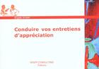 Couverture du livre « Conduire Vos Entretiens D'Appreciation » de Brigitte Sivan aux éditions Insep