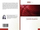 Couverture du livre « Controle de gestion » de Bani Saloua aux éditions Editions Universitaires Europeennes