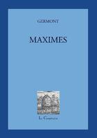 Couverture du livre « Maximes » de Germont aux éditions La Cooperative