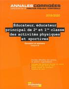 Couverture du livre « Éducateur, éducateur principal de 2e et 1re classe des activités physiques et sportives 2019-2020 ; concours et examens, catégorie B (édition 2019/2020) » de  aux éditions Documentation Francaise