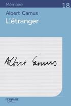 Couverture du livre « L'étranger » de Albert Camus aux éditions Feryane