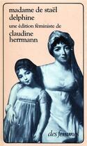 Couverture du livre « Delphine » de Germaine De Stael-Holstein aux éditions Des Femmes