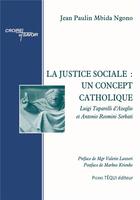 Couverture du livre « La justice sociale : un concept catholique » de Jean Paulin Mbida Ngono aux éditions Tequi