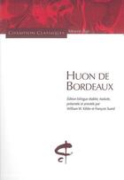 Couverture du livre « Huon de Bordeaux » de Anonyme aux éditions Honore Champion