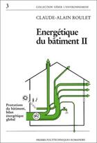 Couverture du livre « Energetique batiment 2 » de Roulet aux éditions Ppur