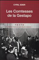 Couverture du livre « Les comtesses de la Gestapo » de Cyril Eder aux éditions Tallandier