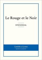 Couverture du livre « Le rouge et le noir » de Stendhal aux éditions Candide & Cyrano