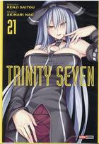 Couverture du livre « Trinity Seven Tome 21 » de Kenji Saito et Akinari Nao aux éditions Panini