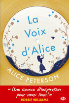 Couverture du livre « La voix d'Alice » de Alice Peterson aux éditions Milady