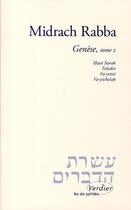 Couverture du livre « Midrach rabba t2 - vol02 - genese : haye sarah, toledot, va-yetse, va-yichelah » de Rene Levy aux éditions Verdier